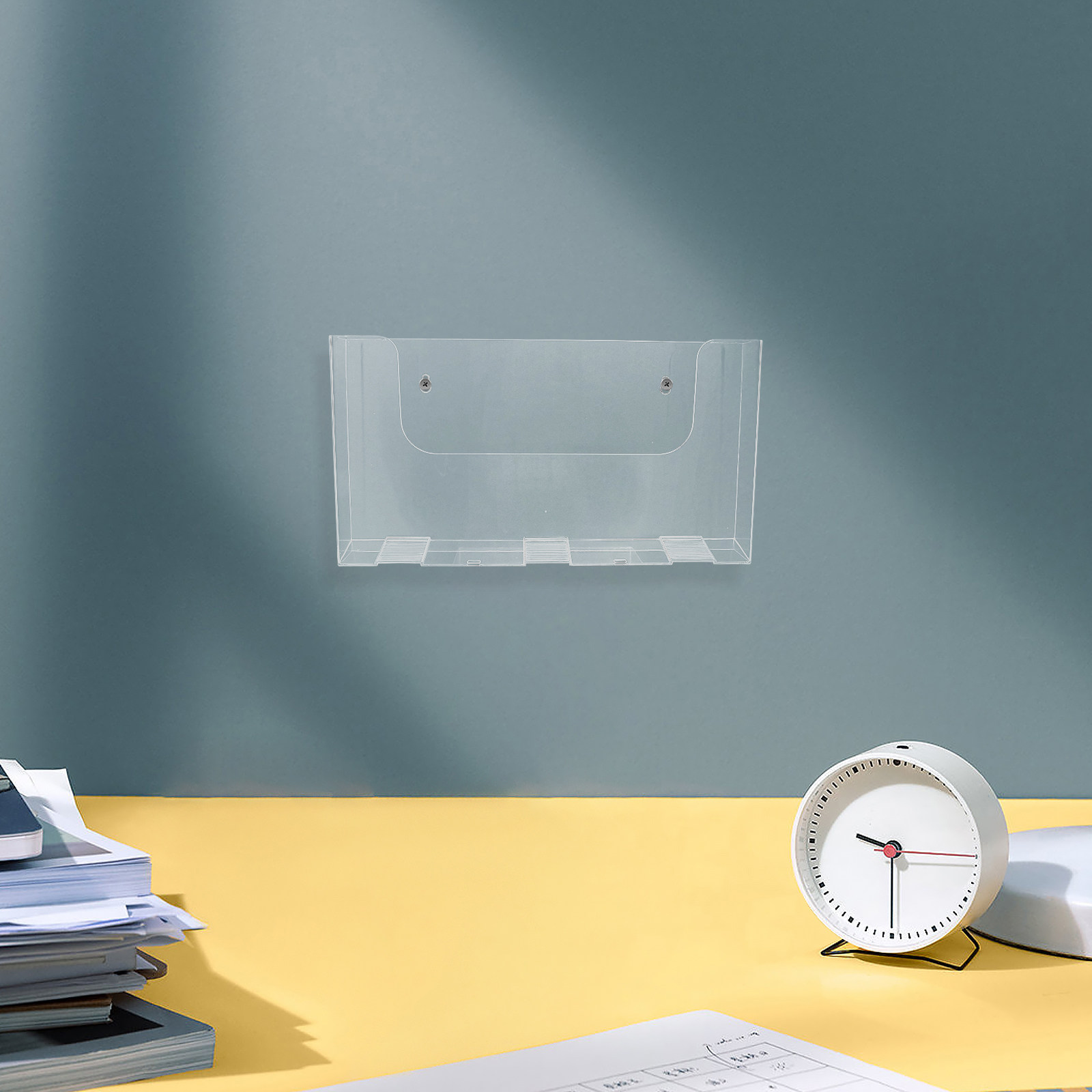 Magazine Holder Rack - 2 szt. akrylowych przezroczystych uchwytów na