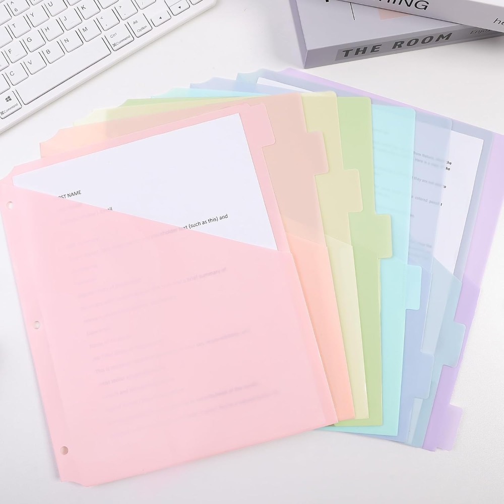 Tab Divider A4 - 8 szt. przekładek do segregatora A4