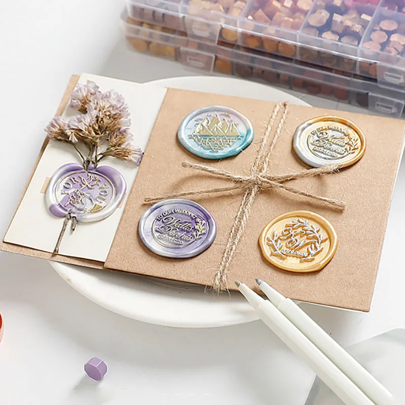 Wax Seal Stamp Set - Zestaw do pieczęci woskowych z granulkami