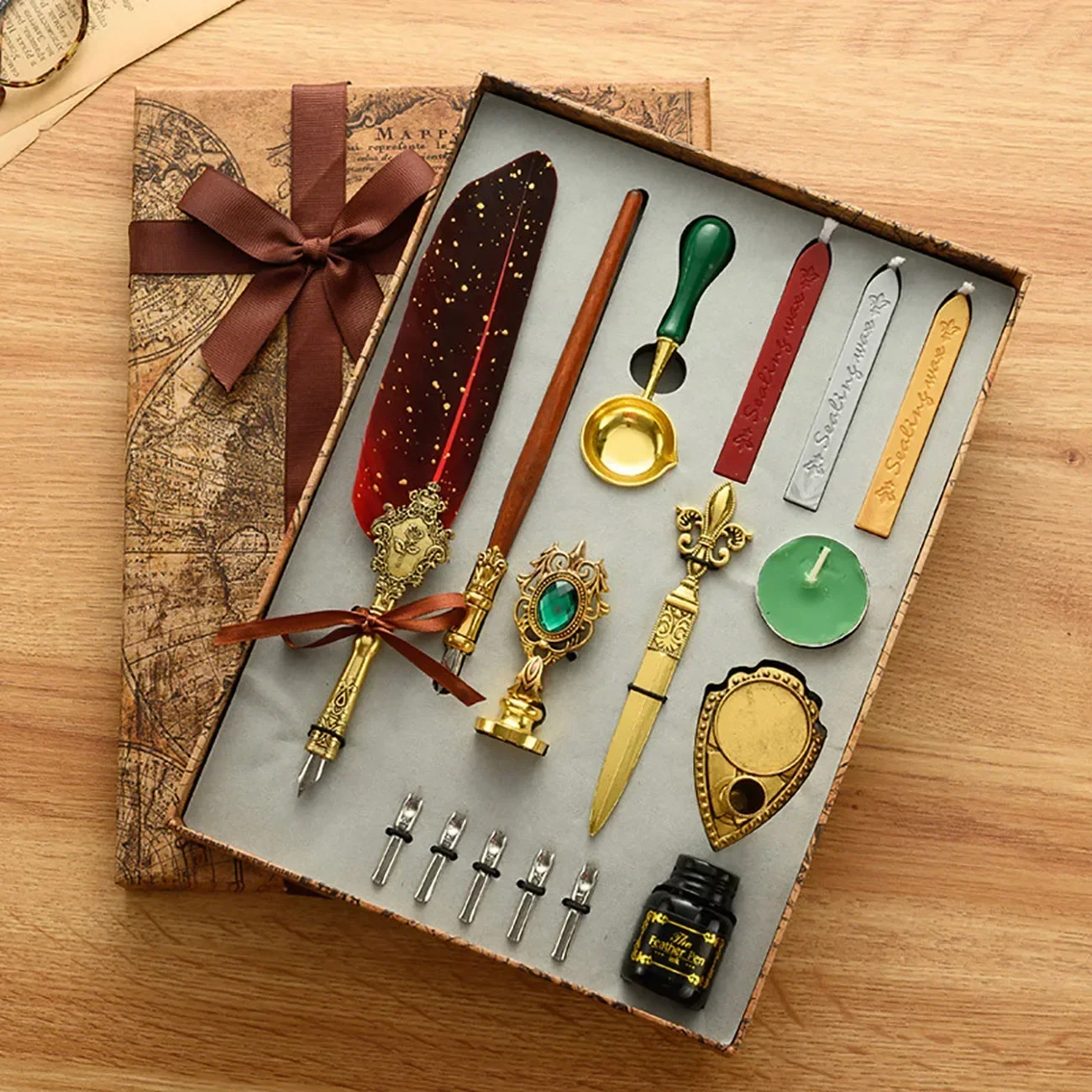 Klasyczna kaligrafia długopis  – Wax Seal Stamp Set recenzja i cena