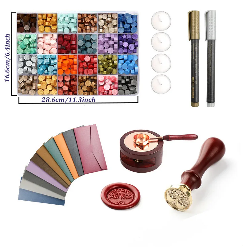 Zestaw do pieczęci woskowych z – Wax Seal Stamp Set recenzja i cena