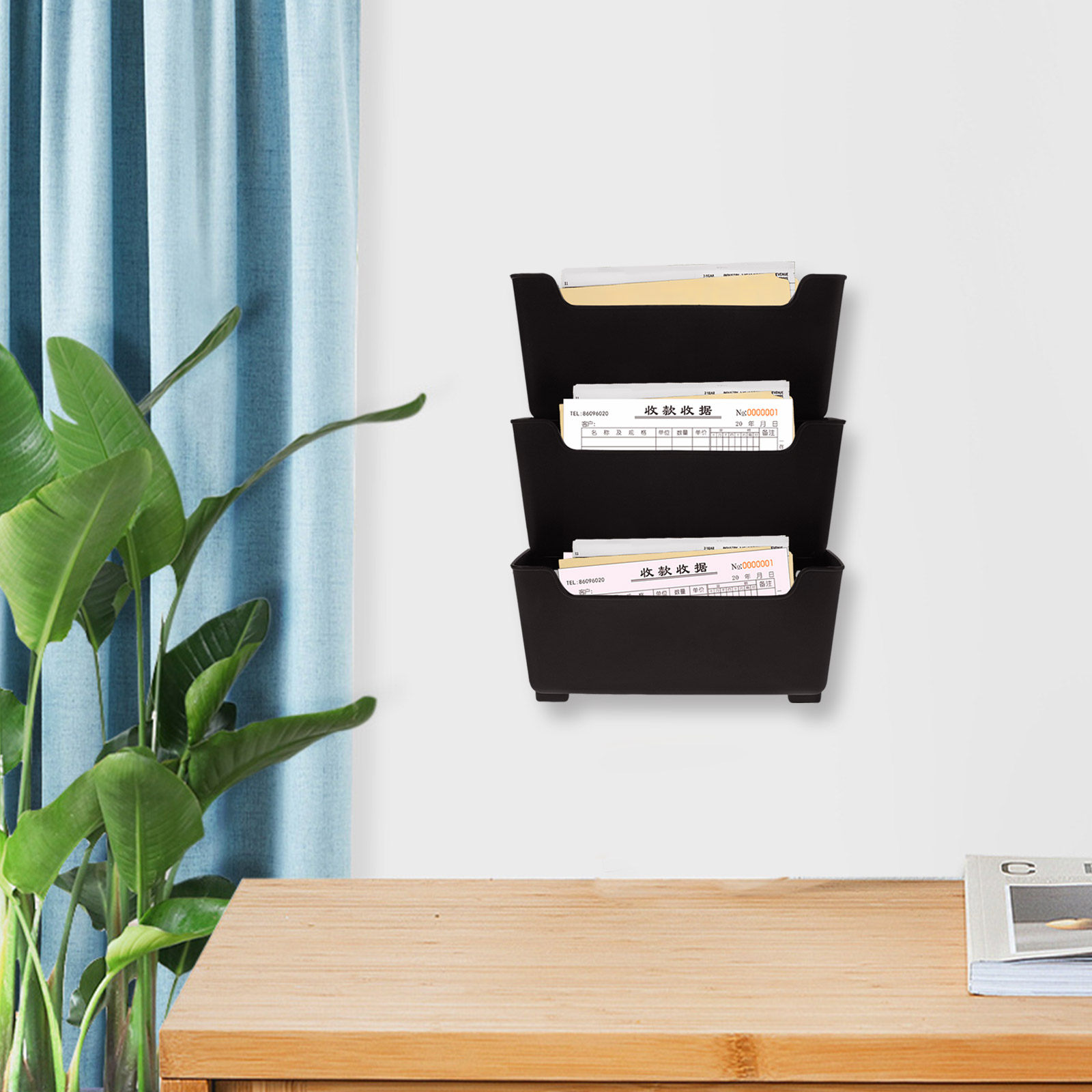 1 zestaw przezroczystego wiszą – Magazine Holder Rack recenzja i cena