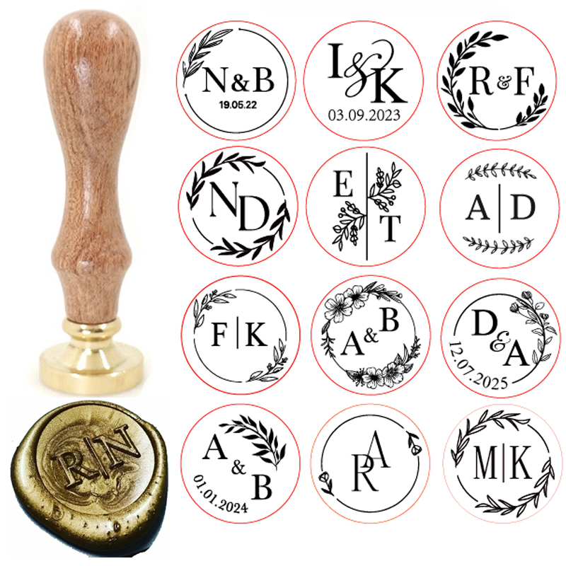 Personalizowany mosiężny stemp – Wax Seal Stamp Set recenzja i cena