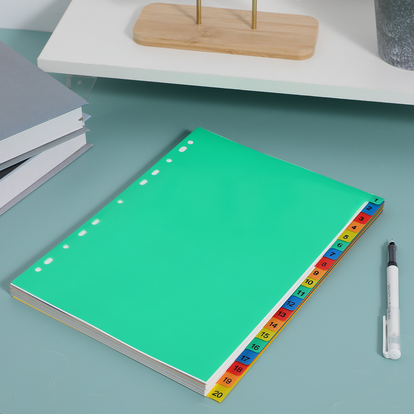 20 stron, format A4, kolorowe  – Tab Divider A4 recenzja i cena